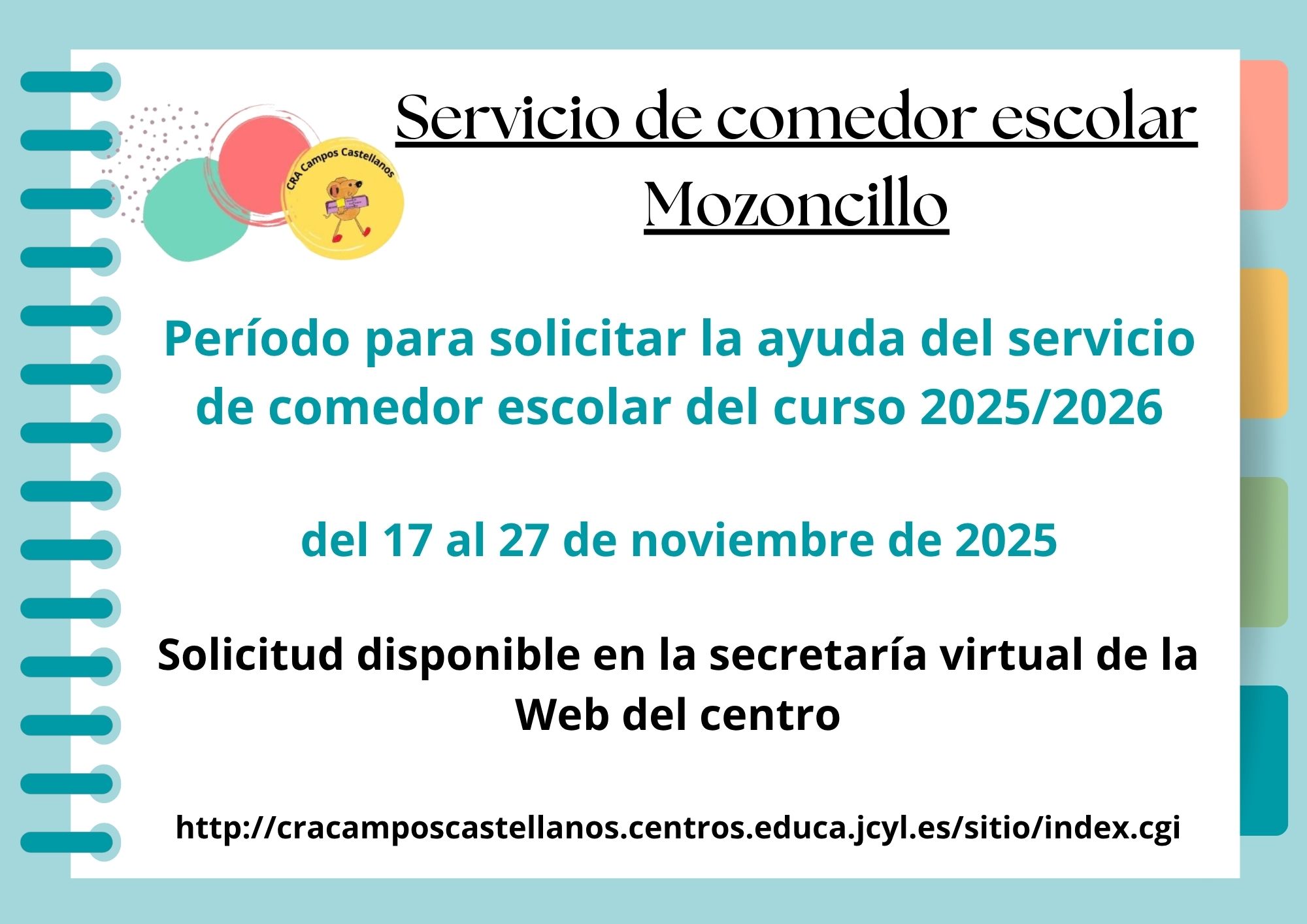 ayuda comedor Mozoncillo 25.26 ayuda comedor Mozoncillo 25.26